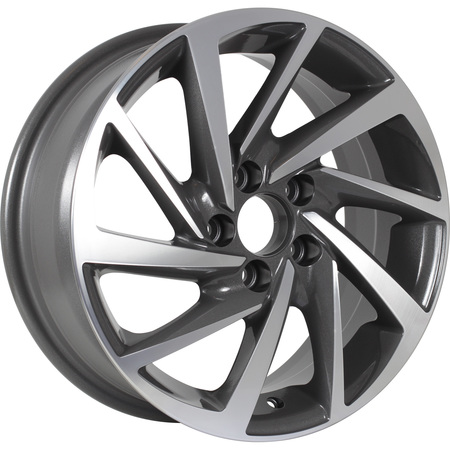 KDW KD1530 6x15 4*100 Et:46 Dia:54,1 Grey_Front_Polished KDW KD1530 6x15 4*100 Et:46 Dia:54,1 Grey_Front_Polished