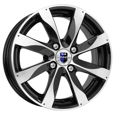 K&K Джемини 5,5x14 4*100 Et:39 Dia:56,6 алмаз черный K&K Джемини 5,5x14 4*100 Et:39 Dia:56,6 алмаз черный