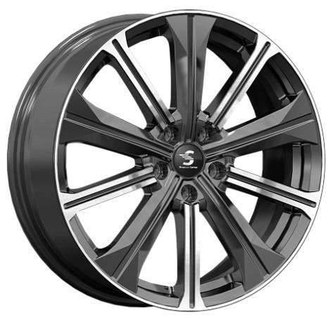 Premium Series КР013 7x19 5*108 Et:45 Dia:60,1 Diamond Black Gris Premium Series КР013 7x19 5*108 Et:45 Dia:60,1 Diamond Black Gris