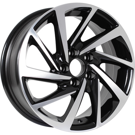 KDW KD1530 6x15 4*98 Et:38 Dia:58,6 Black_Front_Polished KDW KD1530 6x15 4*98 Et:38 Dia:58,6 Black_Front_Polished