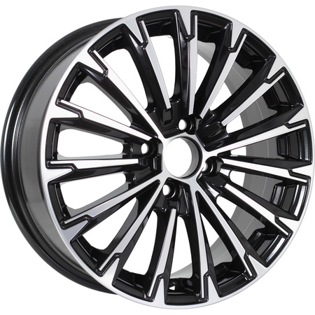 KDW KD1610 6,5x16 5*108 Et:50 Dia:63,3 Black_Front_Polished KDW KD1610 6,5x16 5*108 Et:50 Dia:63,3 Black_Front_Polished