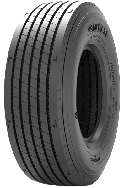грузовая шина Simpeco Praktik S2 385/65 R22.5 158L Рулевая грузовая шина Simpeco Praktik S2 385/65 R22.5 158L Рулевая