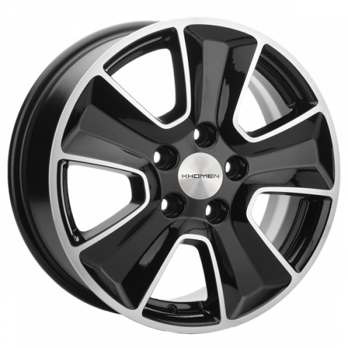 Khomen 1601 6,5x16 5*114,3 Et:50 Dia:67,1 Black-FP Khomen 1601 6,5x16 5*114,3 Et:50 Dia:67,1 Black-FP